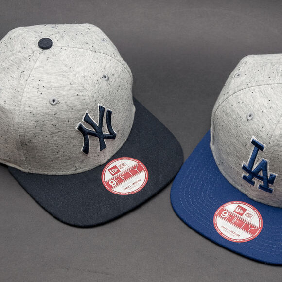 Kšiltovka New Era Jersey Team Los Angeles Dodgers Grey/Blue Snapback
