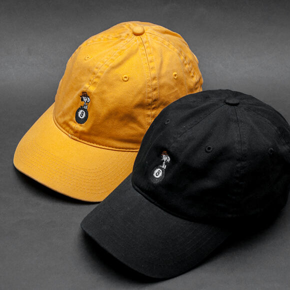 Kšiltovka HUF Peanuts Spike 8 Ball Curve Brim Gold Strapback