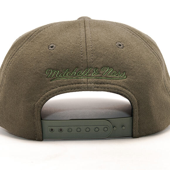 Kšiltovka Mitchell & Ness Throwback Chicago Blackhawks Olive Snapback