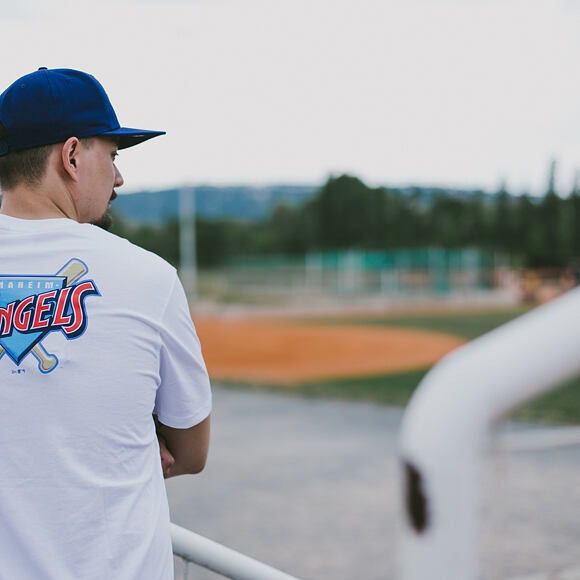 Triko New Era Coast 2 Coast Chest Tee Anaheim Angels White