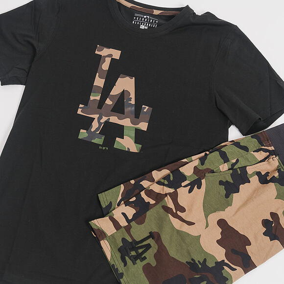 Kraťasy New Era Team Apparel Ft Short Los Angeles Dodgers Woodland Camo