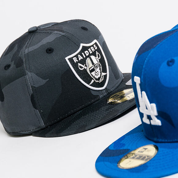 Kšiltovka New Era 59FIFTY Essential Camo Oakland Raiders Marine Navy Camo