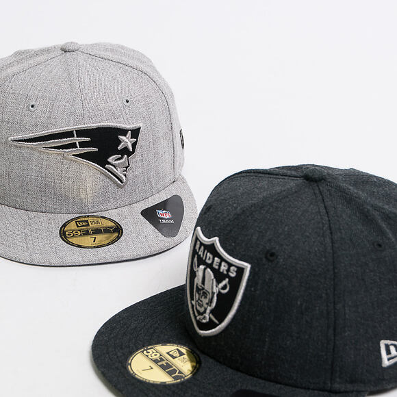 Kšiltovka New Era 59FIFTY New England Patriots Heather Grey