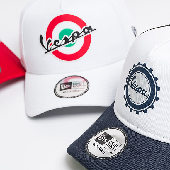 Kšiltovka New Era 9FORTY A-Frame Vespa Piaggio White Snapback