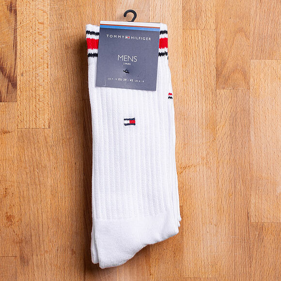Ponožky Tommy Hilfiger Iconic Sock Sports 2 Pair White 372020001 300
