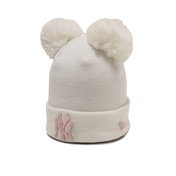 Dětský Kulich New Era New York Yankees Double Bobble Knit White/Pink Child