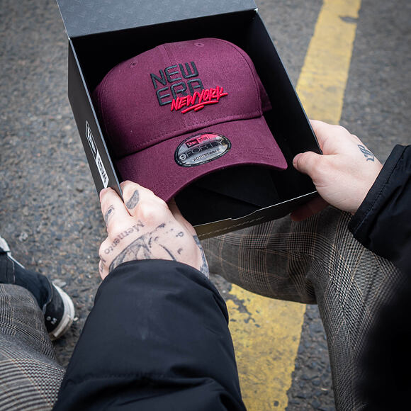 Kšiltovka New Era 9FORTY Contemporary New York Pakck Burgundy