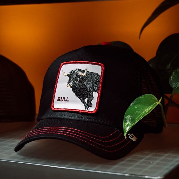 Kšiltovka Goorin Trucker Bull Honky Black 01-0268