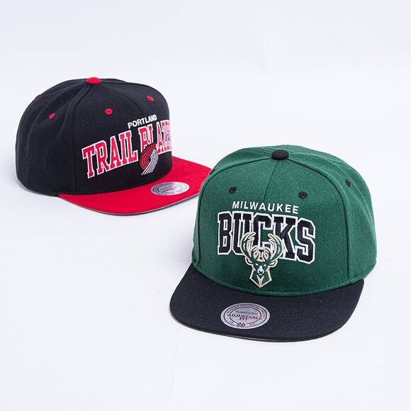 Kšiltovka Mitchell & Ness Team Arch Snapback Milwaukee Bucks