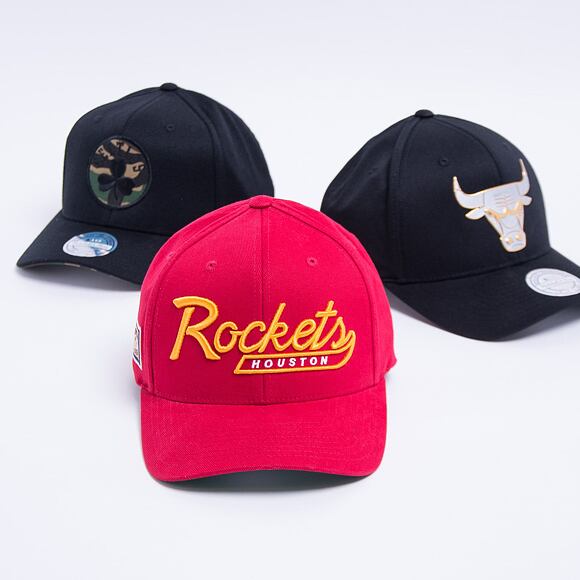 Kšiltovka Mitchell & Ness Houston Rockets 831 Vintage Tailscript Red