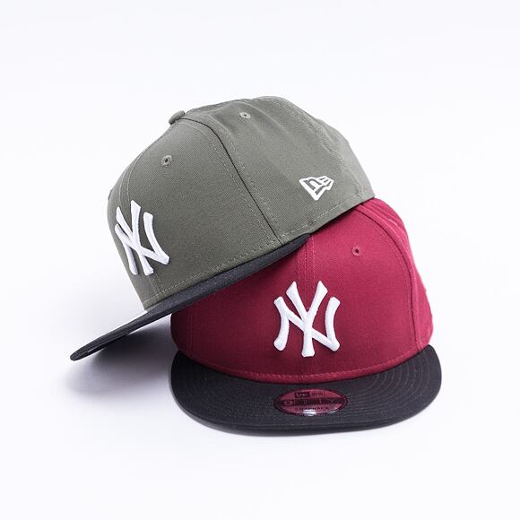 Kšiltovka New Era 9FIFTY Color Block New York Yankees Snapback New Olive / Black