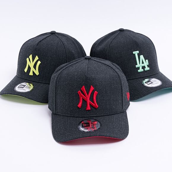 Kšiltovka New Era 9FORTY A-Frame Trucker MLB Heather Pop Los Angeles Dodgers Snapback Black