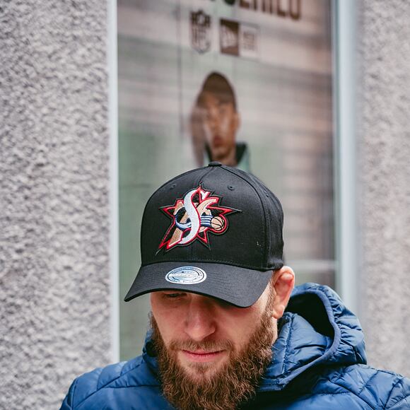 Kšiltovka Mitchell & Ness INTL839 Philadelphia 76ers Letterman 110 Snapback