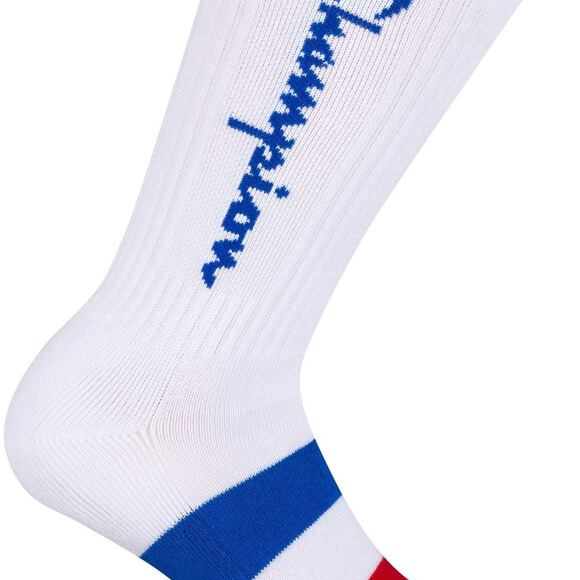 Podkolenky Champion Rochester Crew Socks CH0009LK-9FH White/Blue/Red