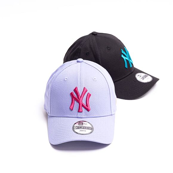 Dětská kšiltovka New Era 9FORTY Kids MLB Home League Essential New York Yankees Strapback Lavender