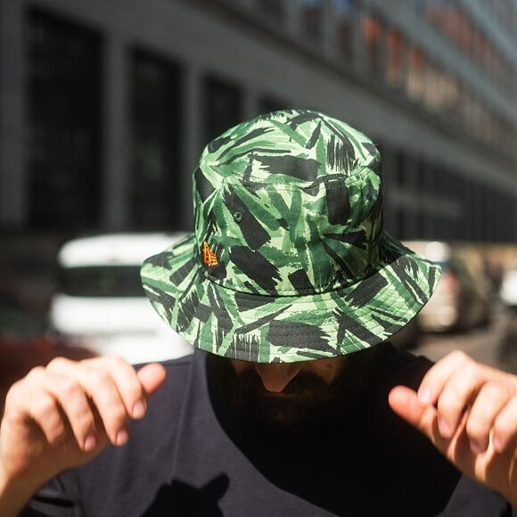 Klobouk New Era Camo Tapered Bucket New Olive