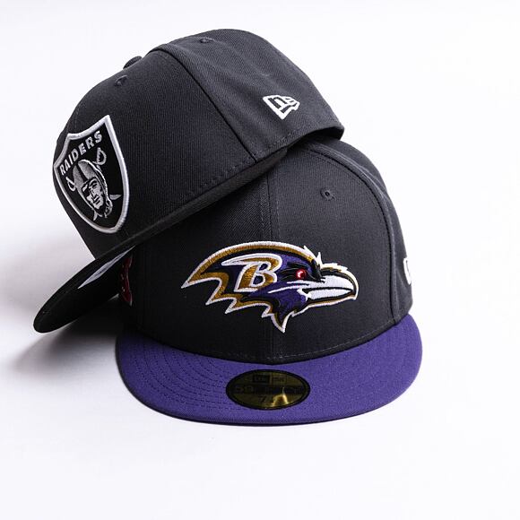 Kšiltovka New Era 59FIFTY NFL Official Team Colors Baltimore Ravens Grey