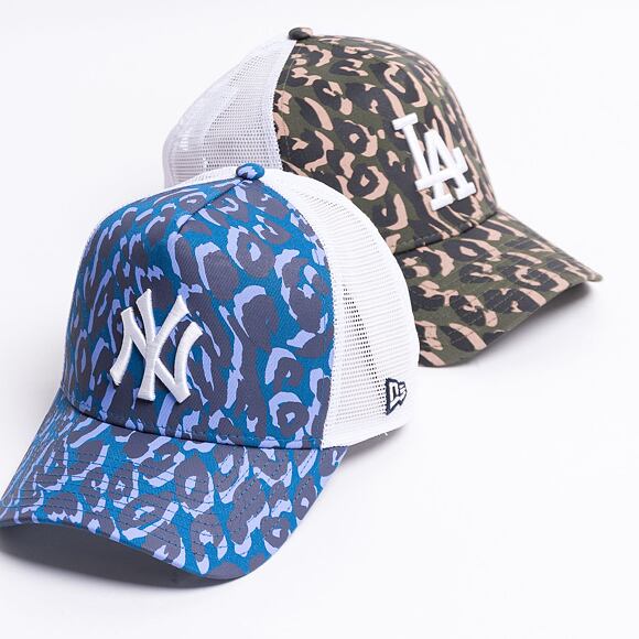 Kšiltovka New Era 9FORTY Trucker Wild Camo New York Yankees Snapback ATB