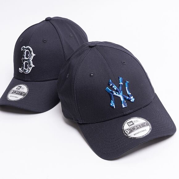 Kšiltovka New Era 9FORTY Infill New York Yankees Strapback Navy / IRF