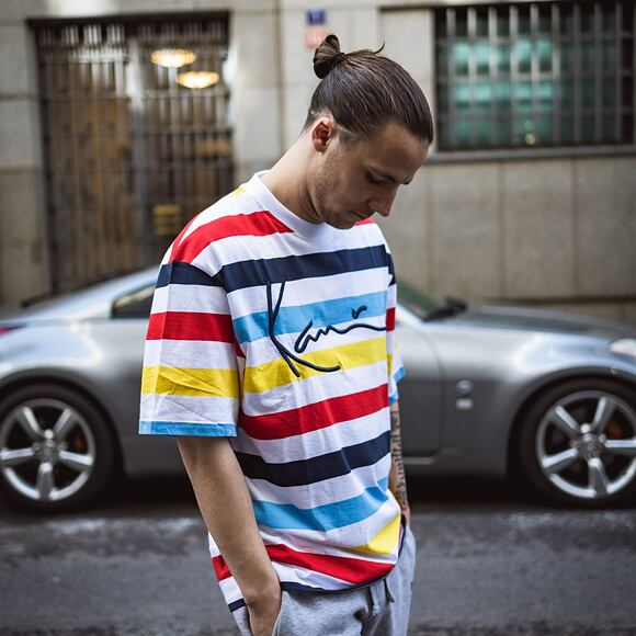 Triko Karl Kani Signature Stripe Tee multicolor