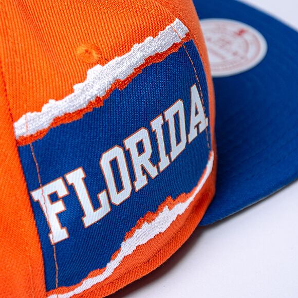 Kšiltovka Mitchell & Ness Jumbotron Snapback University Of Florida Orange / Red