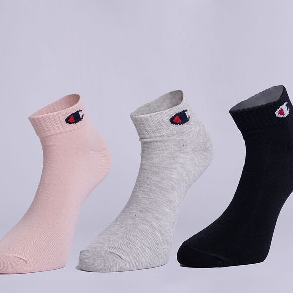 Ponožky Champion 3pk Quarter Socks SFP/LOXGM/NBK