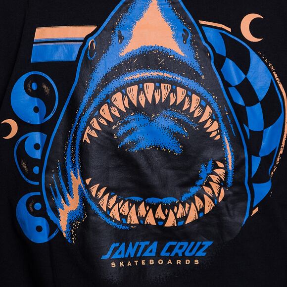 Triko Santa Cruz Shark Trip L/S T-Shirt Black