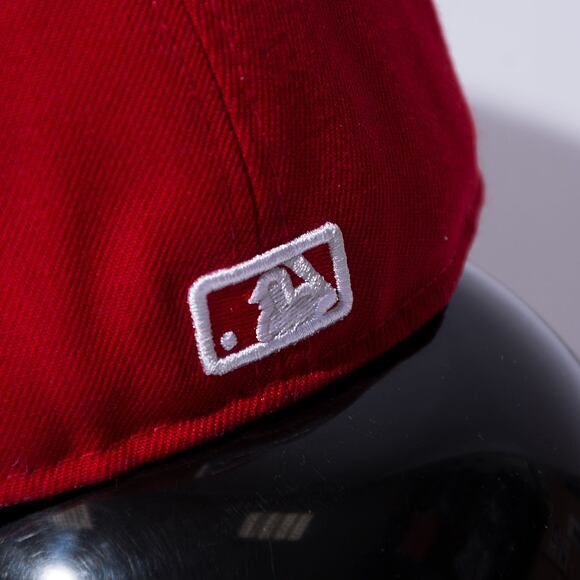 Kšiltovka New Era 59FIFTY MLB Basic Los Angeles Dodgers Fitted Scarlet / White