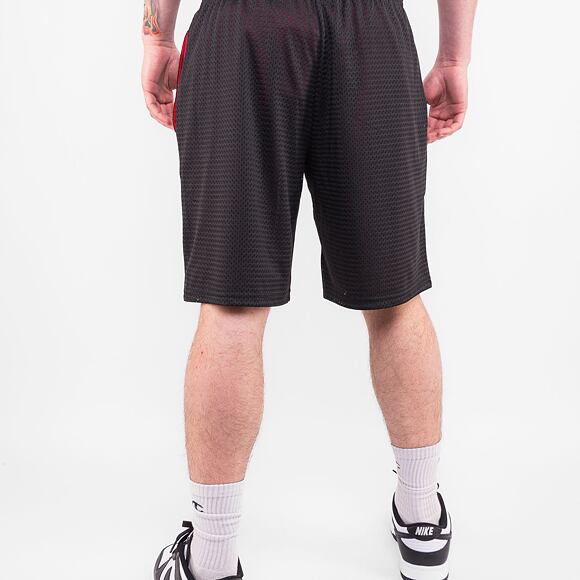 Kraťasy New Era Mesh Shorts Branded Black / Red