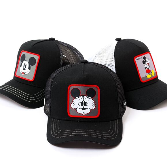 Kšiltovka Capslab Mickey Mouse - Scary Mickey Mouse Black / Grey