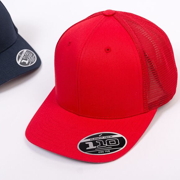 Kšiltovka Yupoong Flexfit 110 Mesh Cap Red One Size