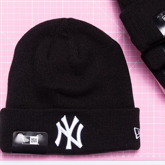 Kulich NEW ERA MLB Essential Cuff Knit New York Yankees Black / Optic White