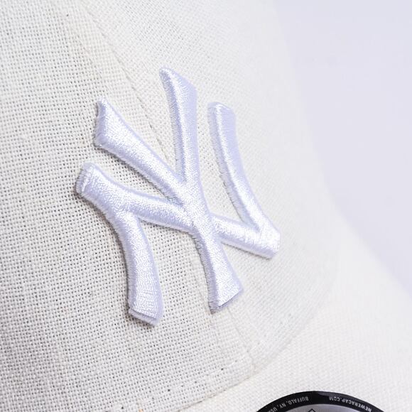 Kšiltovka New Era 9FORTY MLB Linen New York Yankees - White