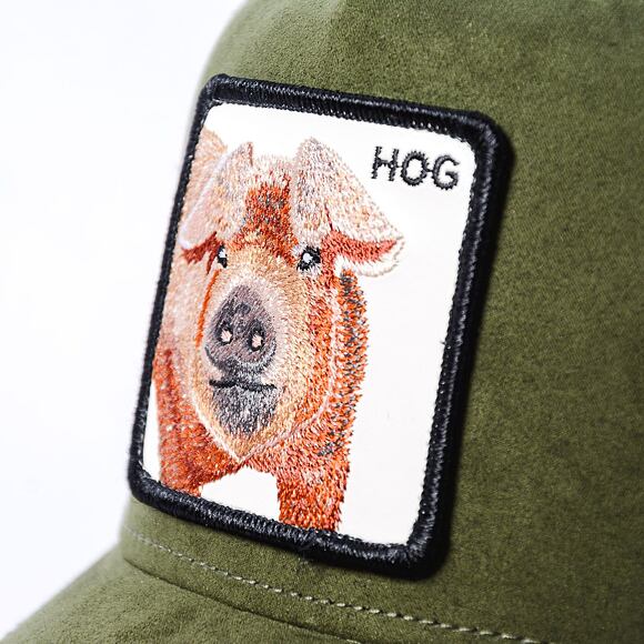 Kšiltovka Goorin - Trucker - The Suede Pig - Moss