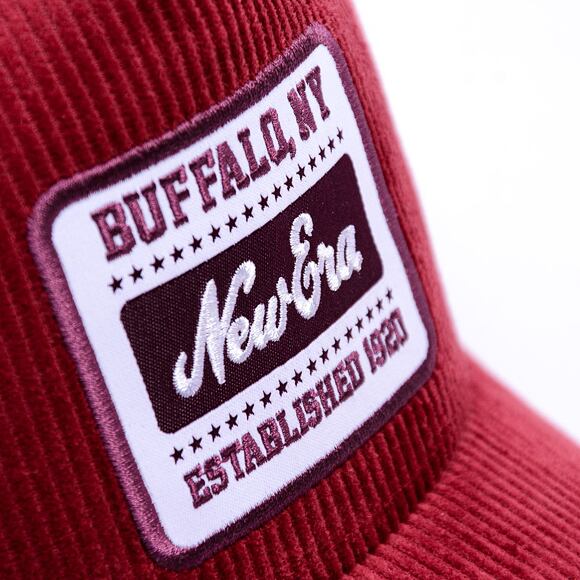 Kšiltovka New Era - Buffalo Patch Cord 9FORTY Trucker - Burgundy