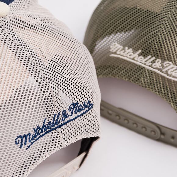 Kšiltovka Mitchell & Ness - Baseball Trucker - Navy/Sand