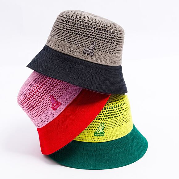 Klobouk Kangol - Double Mesh Lahinch - Sulphur/Masters Green