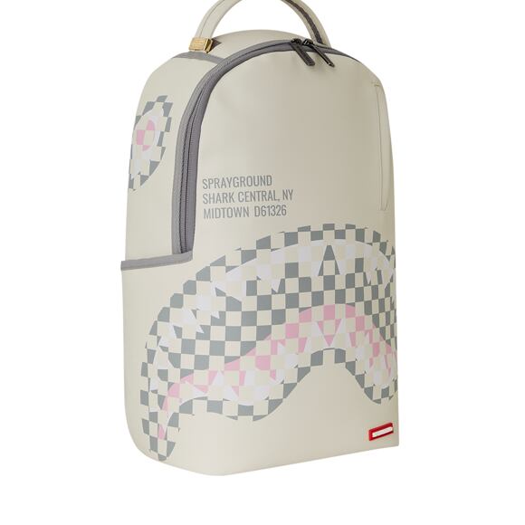 Batoh Sprayground -  Cream Check Shark Central Backpack