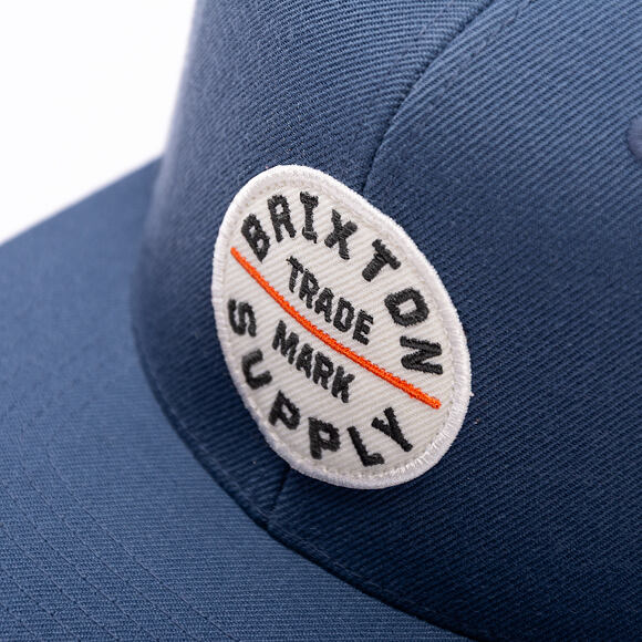 Kšiltovka Brixton - Oath Iii Snapback - Flint Stone Blue/White