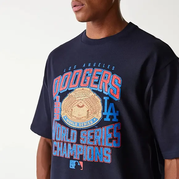 Triko New Era - MLB World Series Oversized Tee - LA Dodgers - Navy