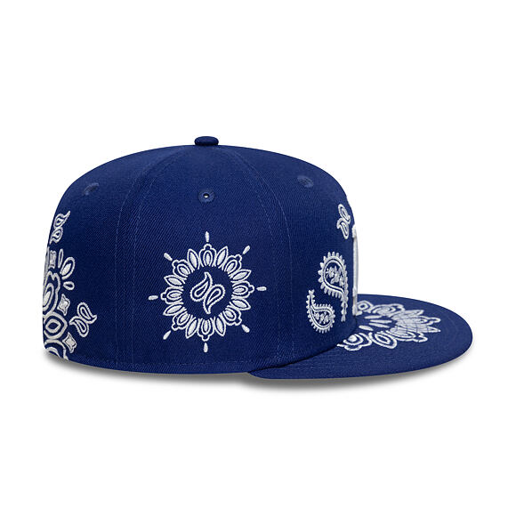 Kšiltovka New Era - MLB Paisley Bandana 59FIFTY - LA Dodgers - Dark Royal