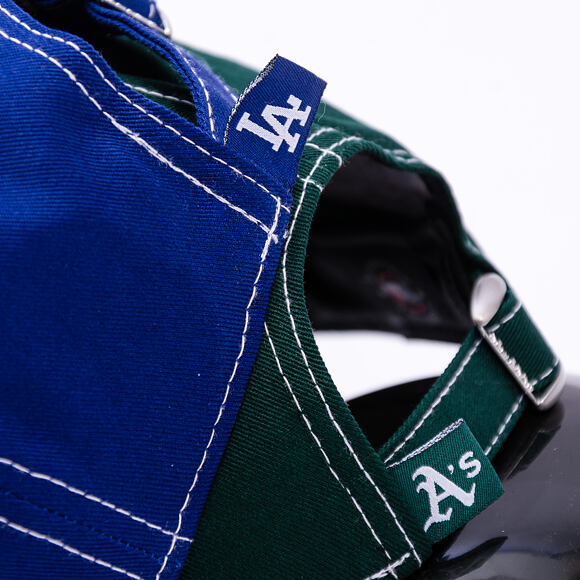 Kšiltovka New Era - MLB Contrast Stitch 9TWENTY - Oakland Athletics - Dark Green / White