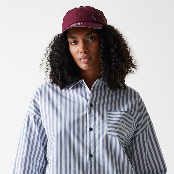 Dámská Košile New Era - MLB Stripe Shirt - NY Yankees - Muted Indigo
