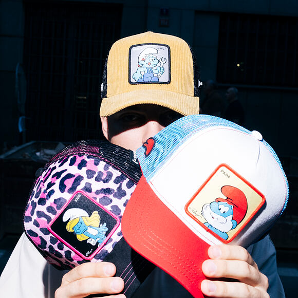 Kšiltovka Capslab - Smurfs Trucker - Handy Cord - Brown