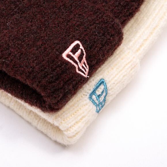 Dámský Kulich New Era - MLB Wide Cuff Beanie - NY Yankees - Cream / Blue