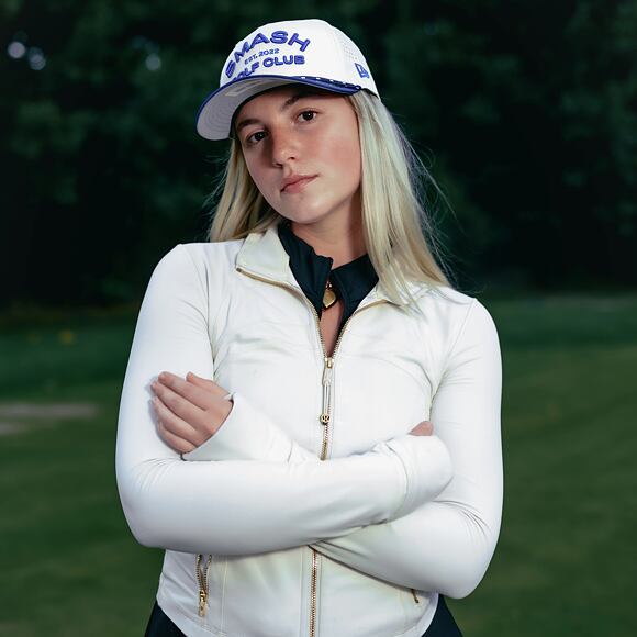 Kšiltovka New Era - LIV Golf 9SEVENTY Stretch-Snap Wordmark - Smash - Cream