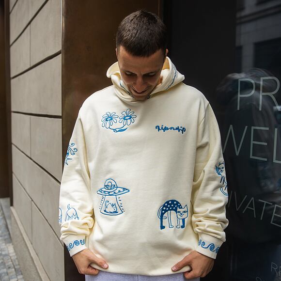 Mikina Rip N Dip - Blonded Hoodie - Off White