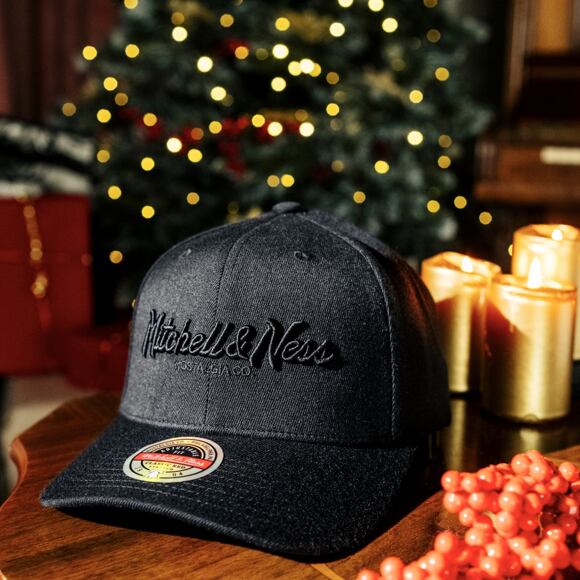 Kšiltovka Mitchell & Ness - Branded Pinscript Classic Red - Black / Black