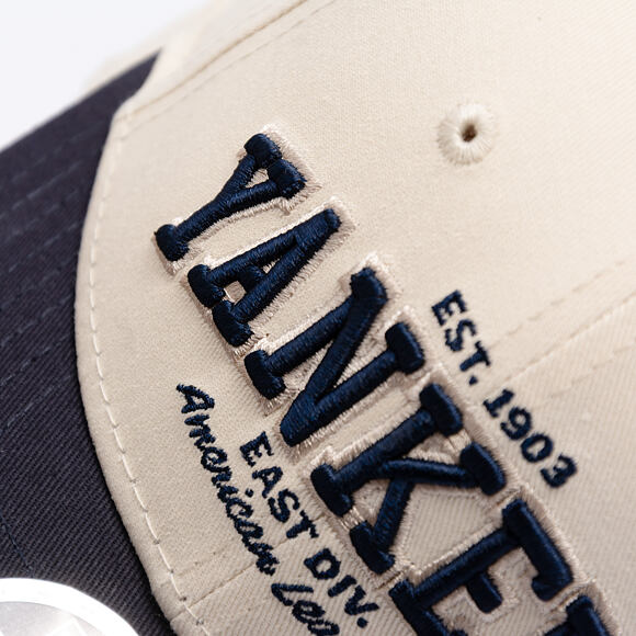 Dětská Kšiltovka New Era - MLB Wordmark 9FORTY M-CROWN - NY Yankees - Cream