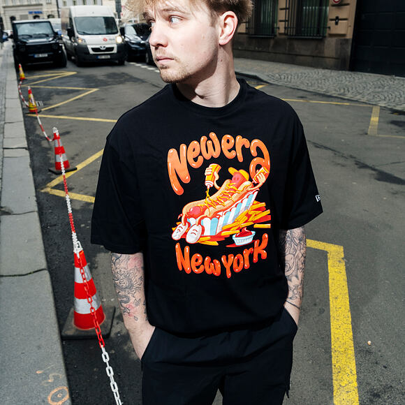 Triko New Era - Food Graphic Tee - Black